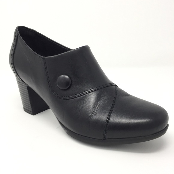 Clarks Shoes - 9.5M CLARKS black leather shooties